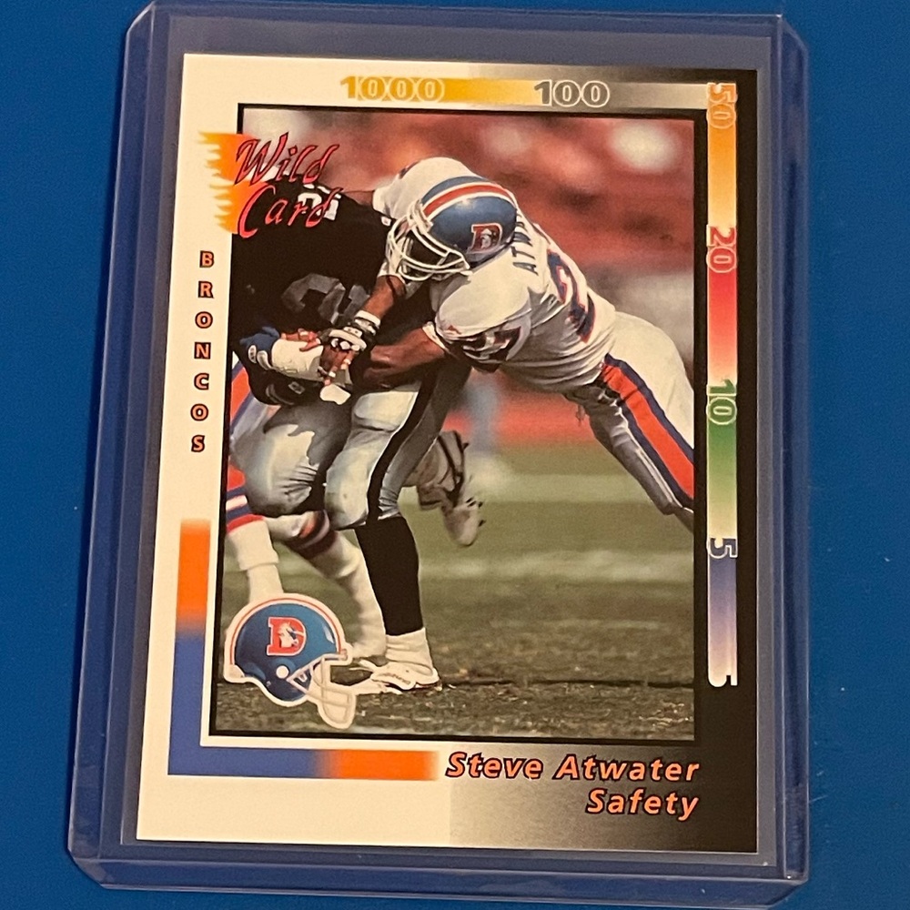 Steve Atwater #115 1992 Wild Card Football Trading Card